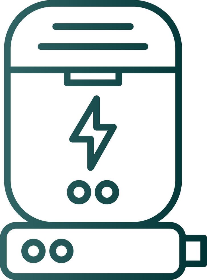 Dock Line Gradient Icon vector