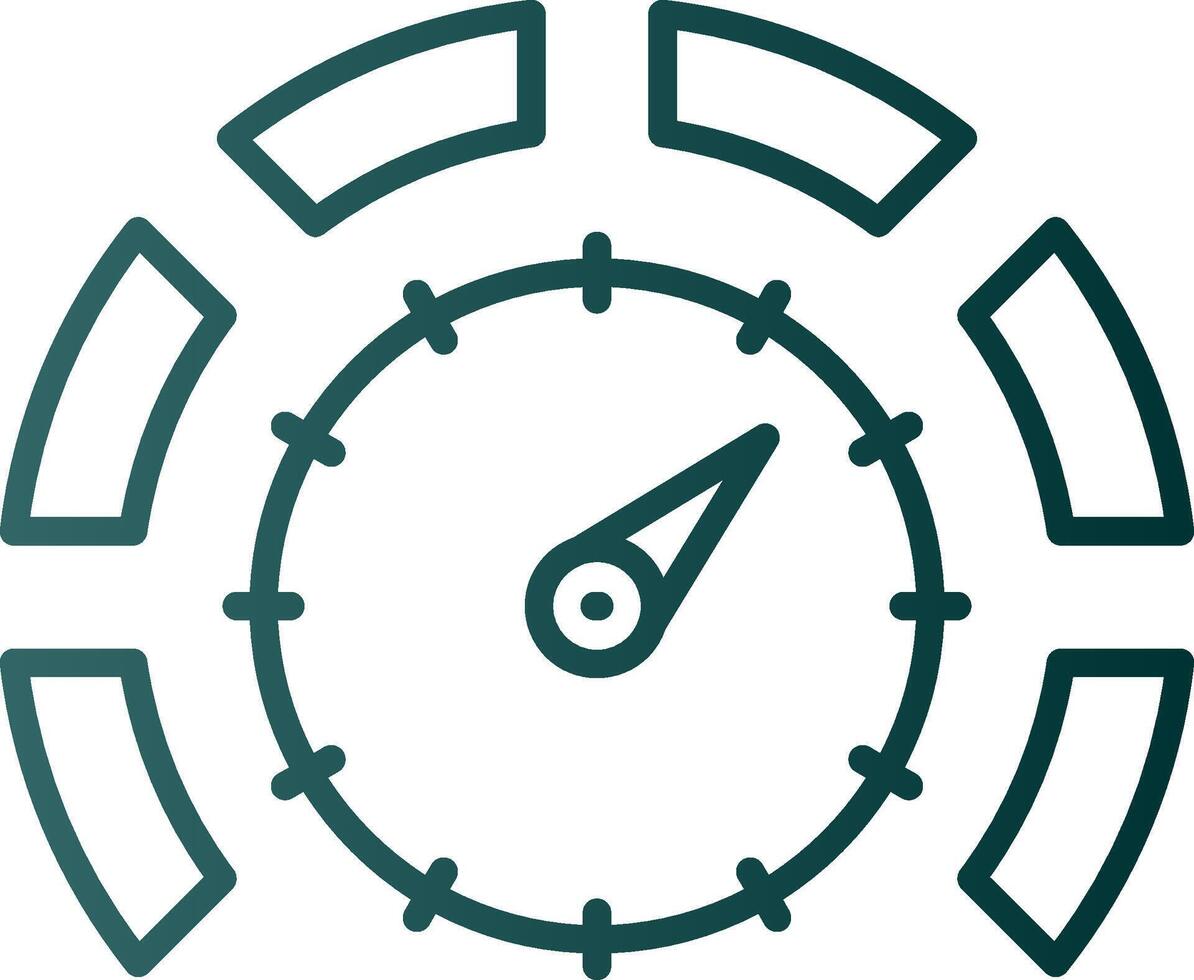 Thermostat Line Gradient Icon vector