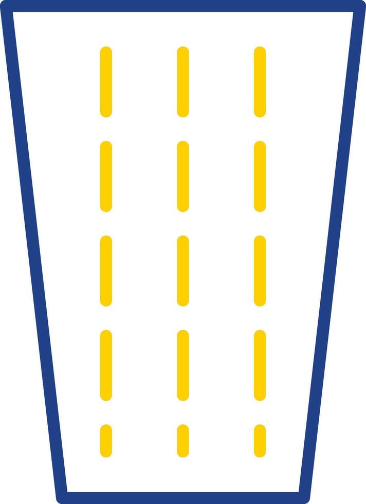 Road Line Two Colour Icon Design vector