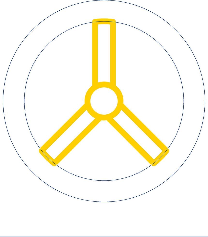 Steering Wheel Line Two Colour Icon Design vector