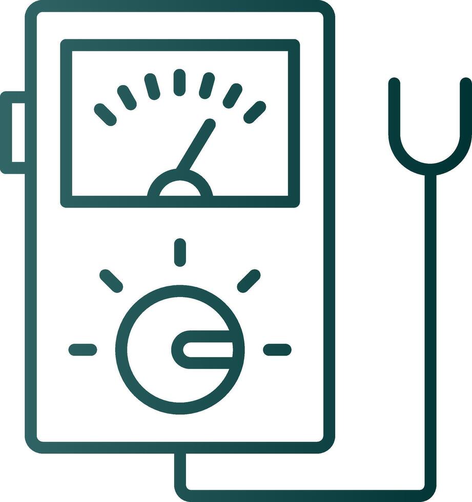 Tester Line Gradient Icon vector