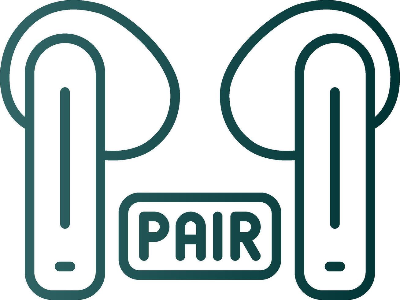 Pairing Line Gradient Icon vector