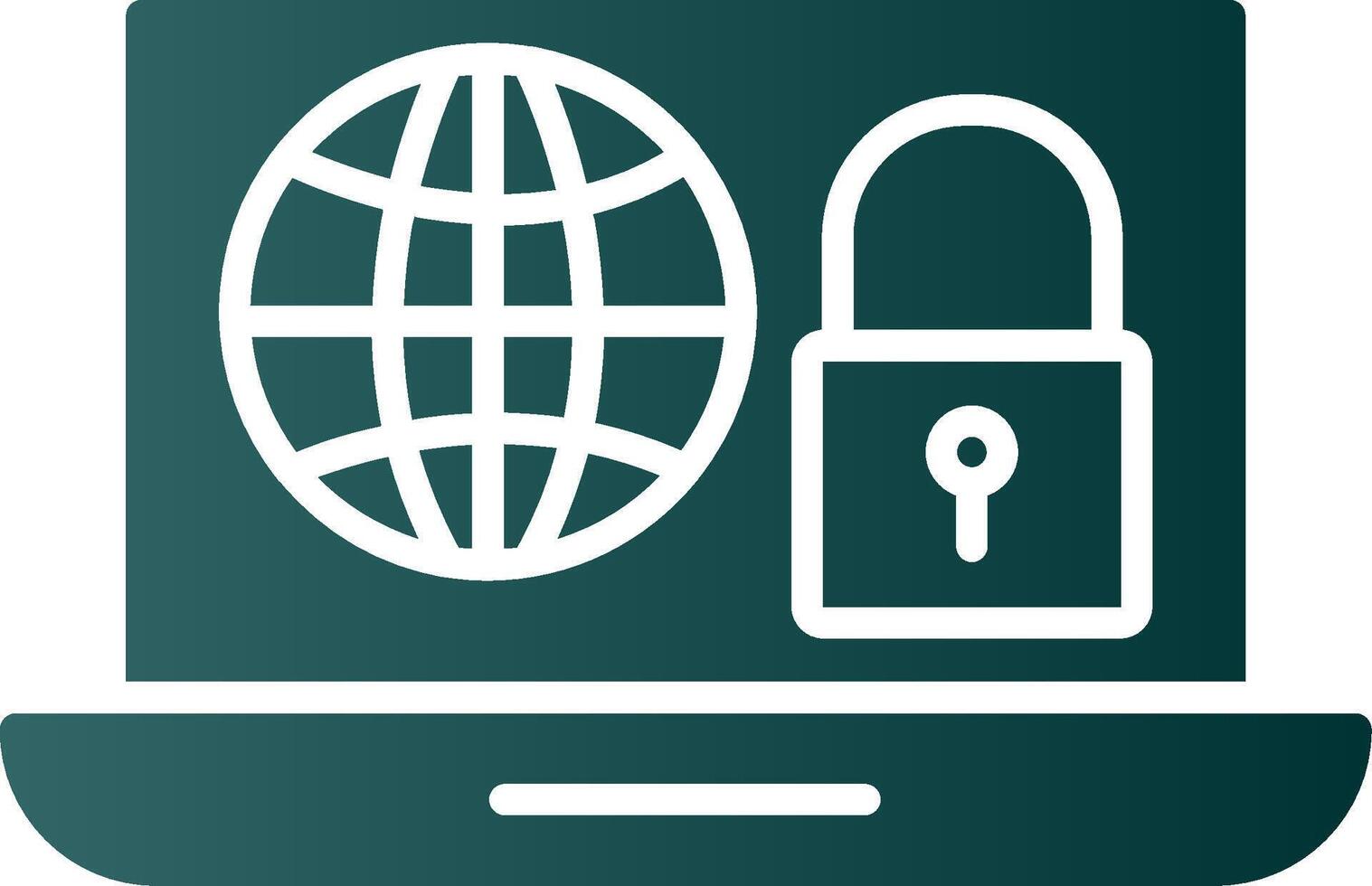 Internet Security Glyph Gradient Icon vector