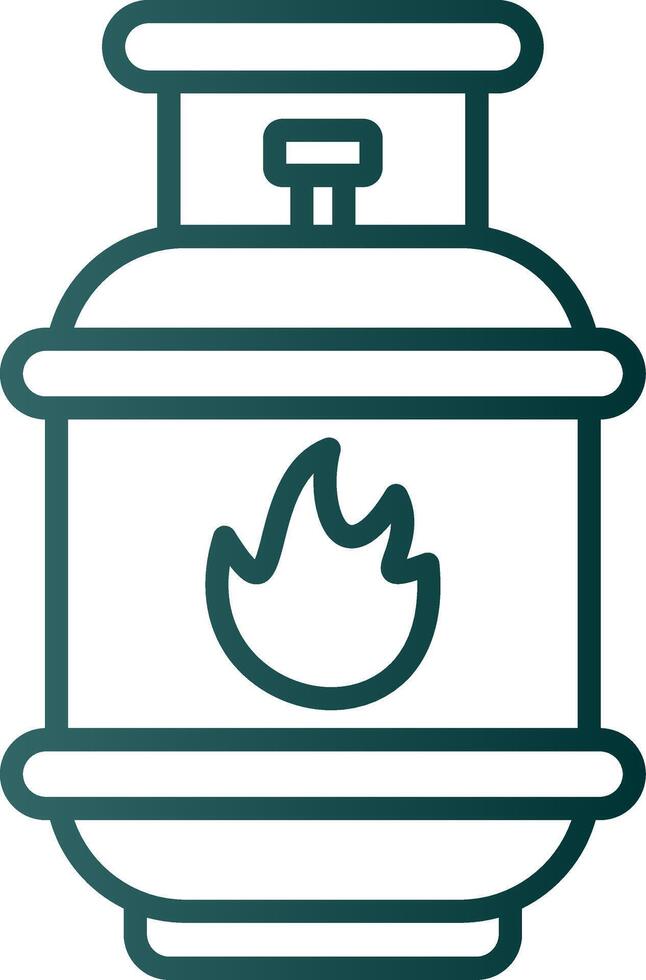 Gas Line Gradient Icon vector