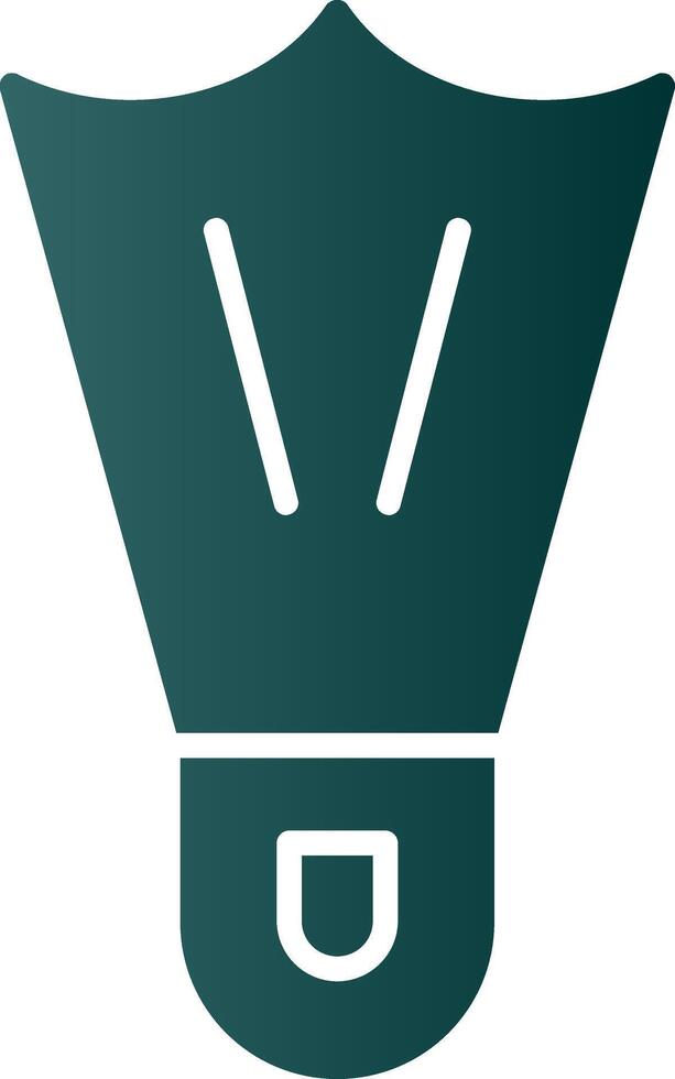Flippers Glyph Gradient Icon vector