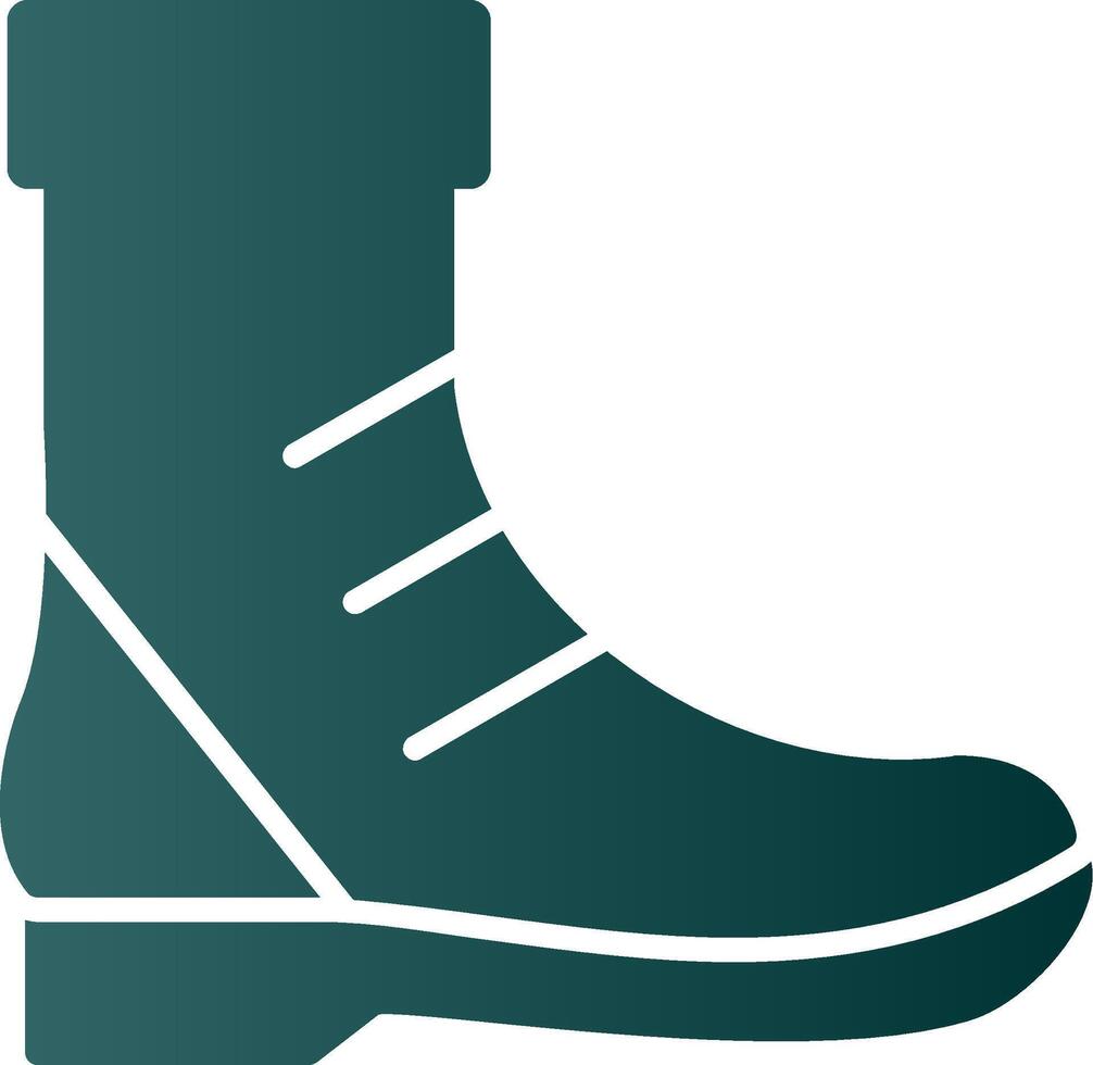 Boot Glyph Gradient Icon vector