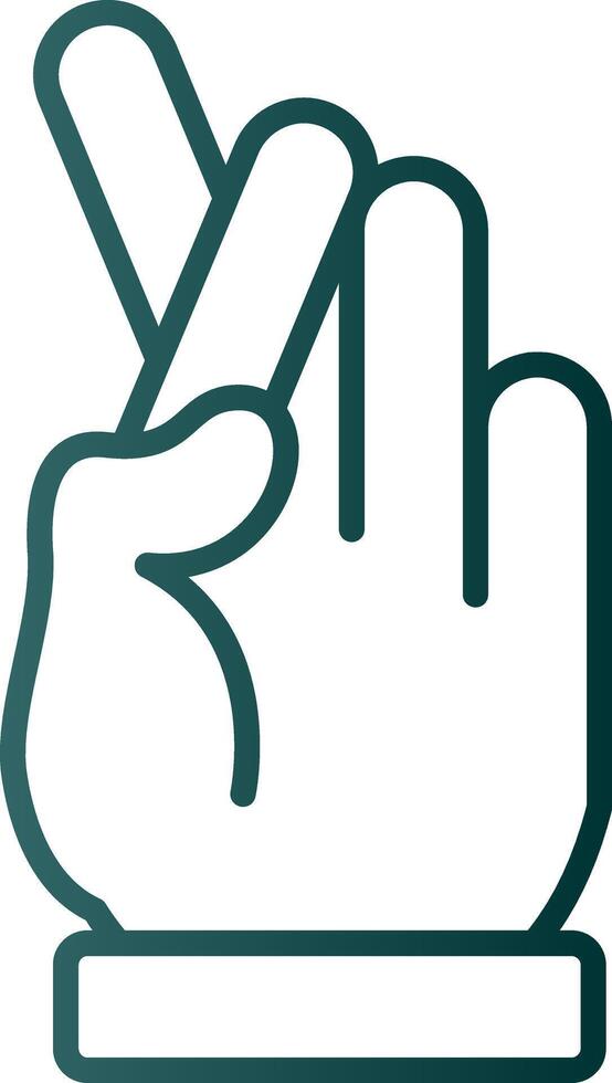 Swear Line Gradient Icon vector