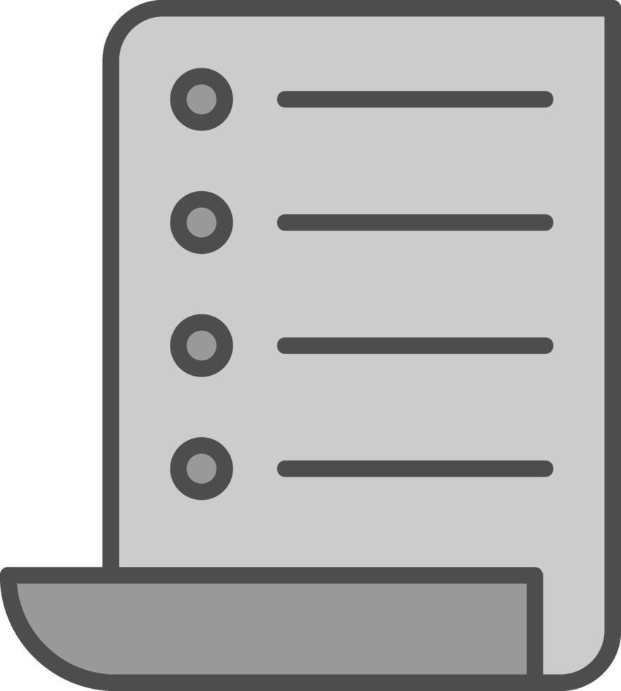 E Bills Line Filled Greyscale Icon Design vector
