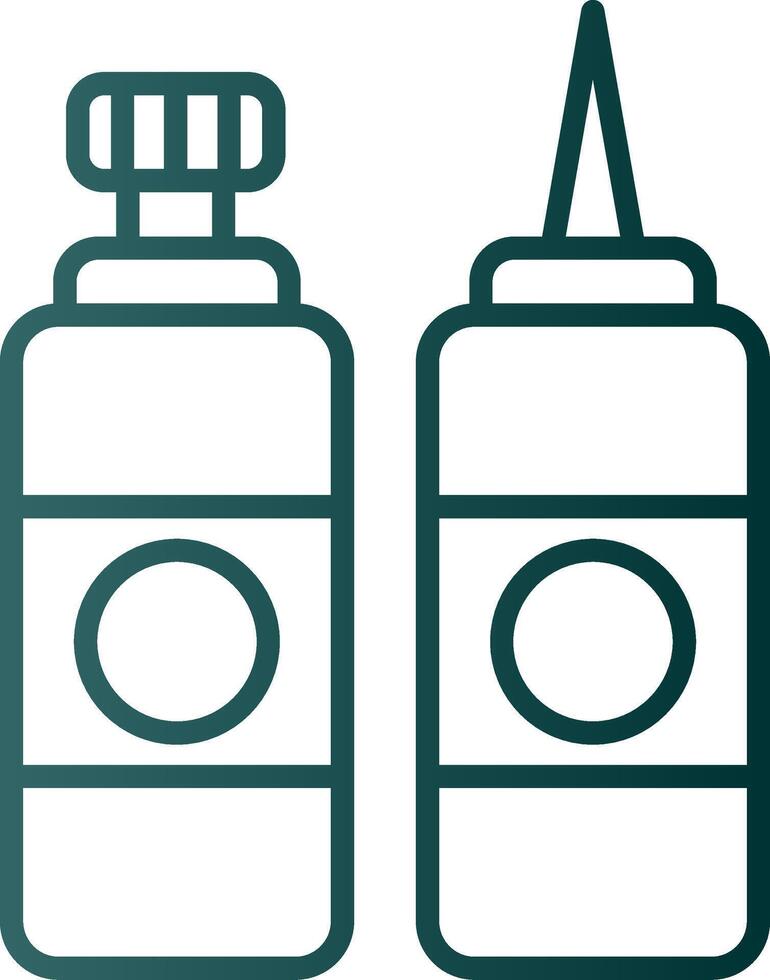 Sauces Line Gradient Icon vector