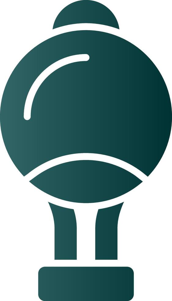 Curtain Top Glyph Gradient Icon vector