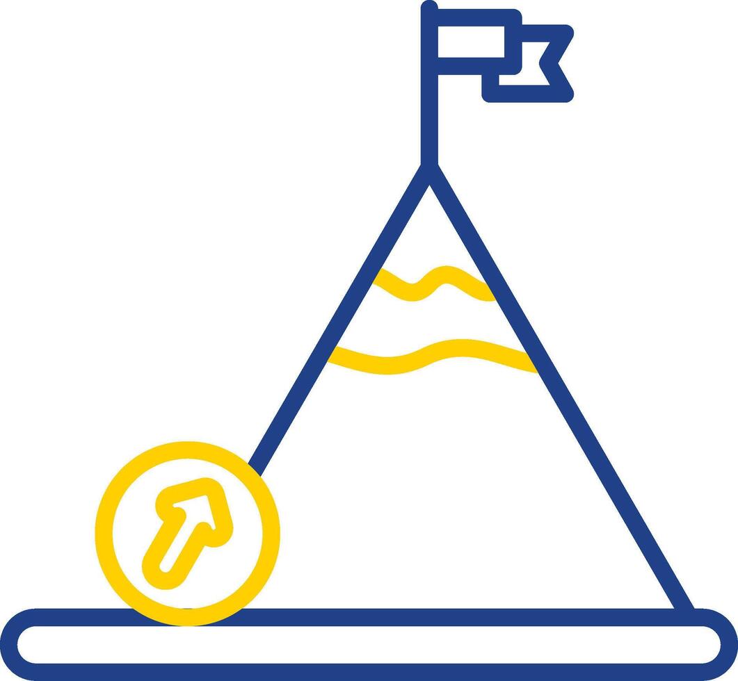 Boulder Line Two Colour Icon Design vector