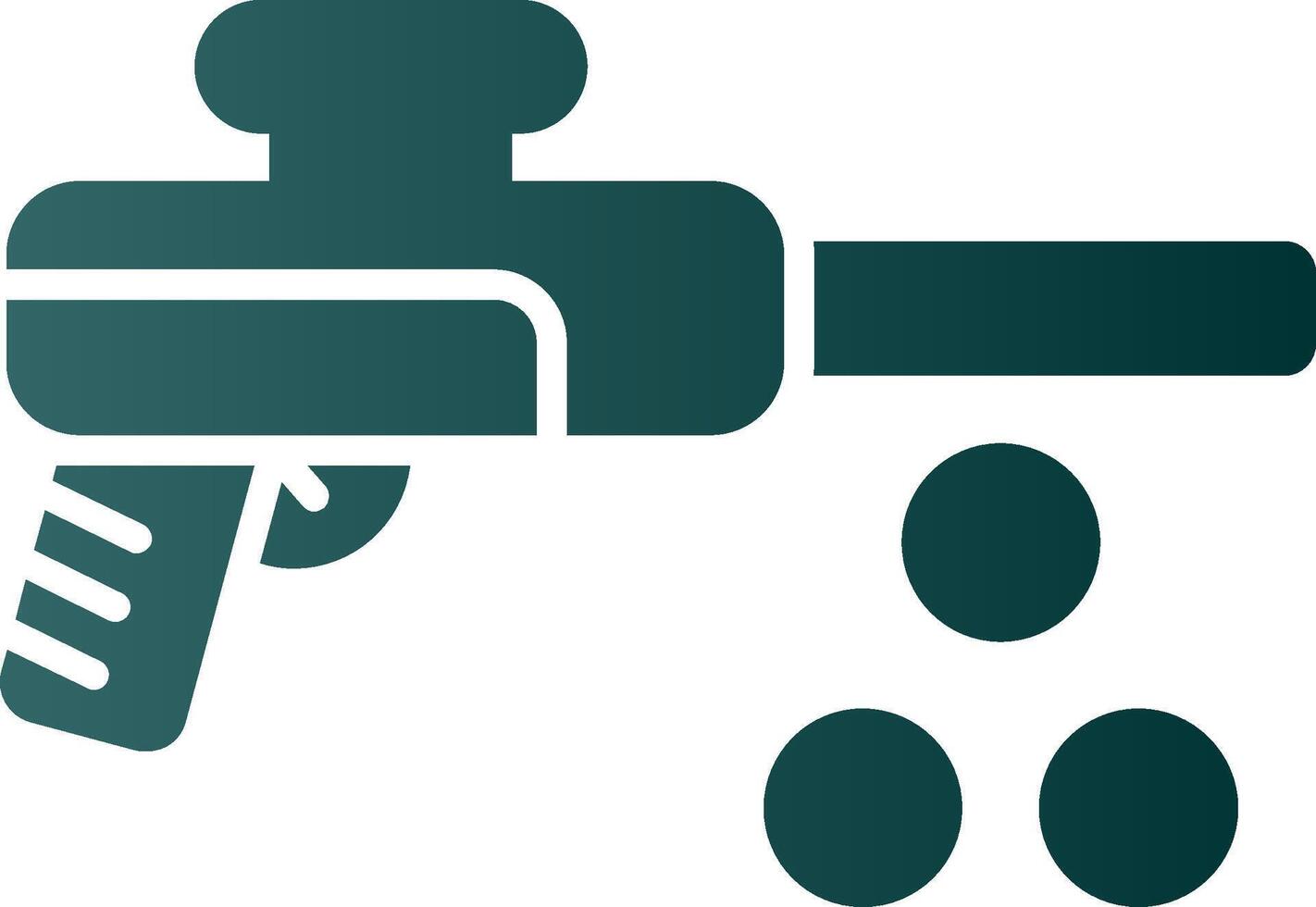 Paintbal Glyph Gradient Icon vector
