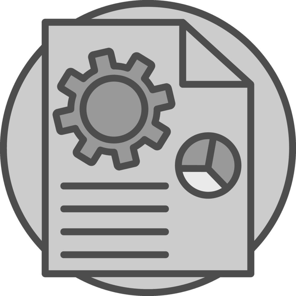 Content Production Line Filled Greyscale Icon Design vector