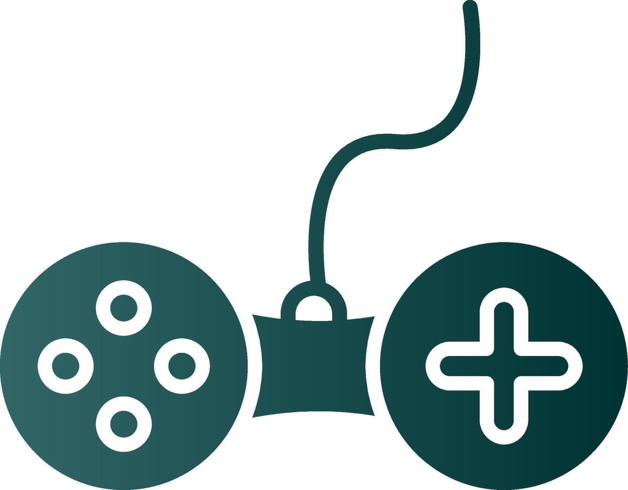 Controller Glyph Gradient Icon vector