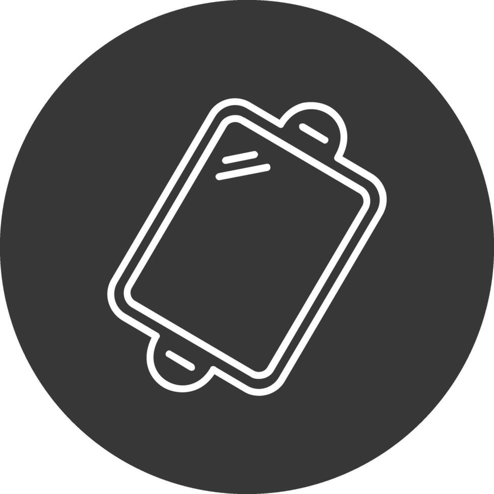 Baking trays Line Inverted Icon Design vector