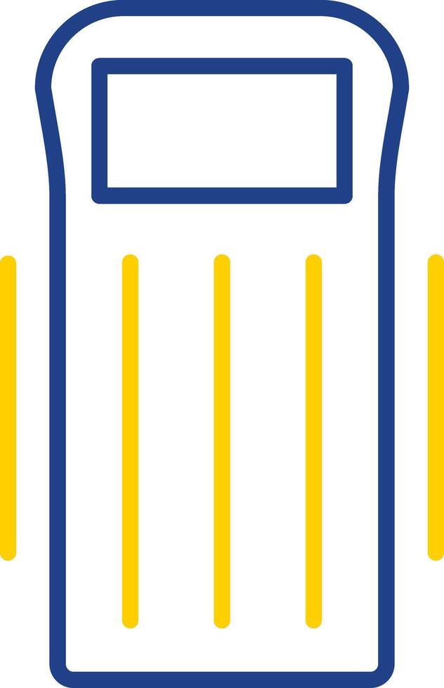 Float Line Two Colour Icon Design vector