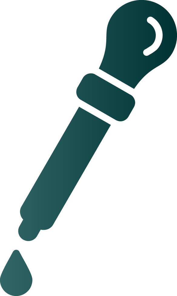 Dropper Glyph Gradient Icon vector