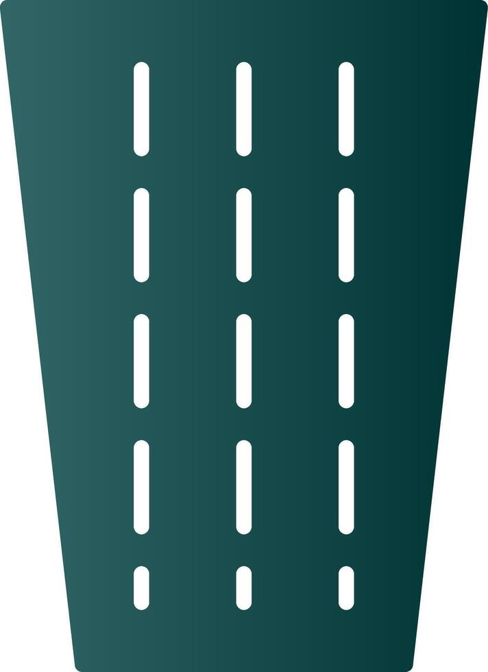 Road Glyph Gradient Icon vector