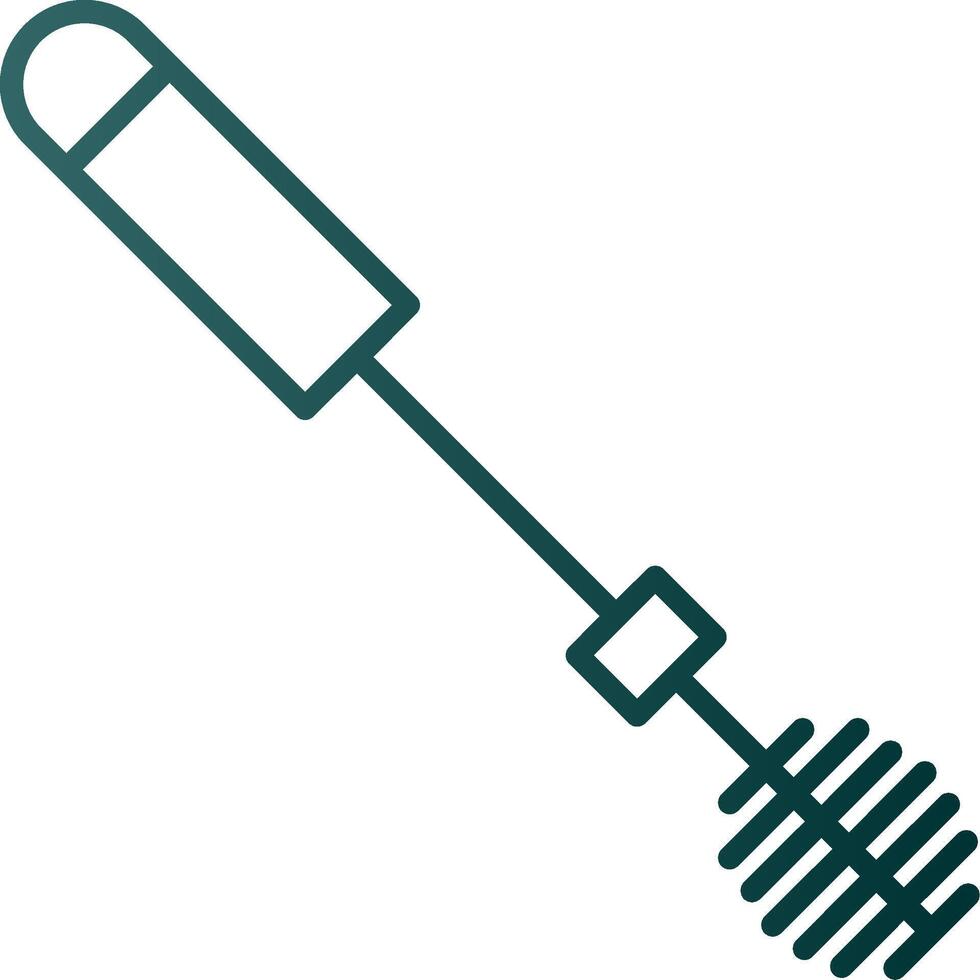 Toilet Brush Line Gradient Icon vector