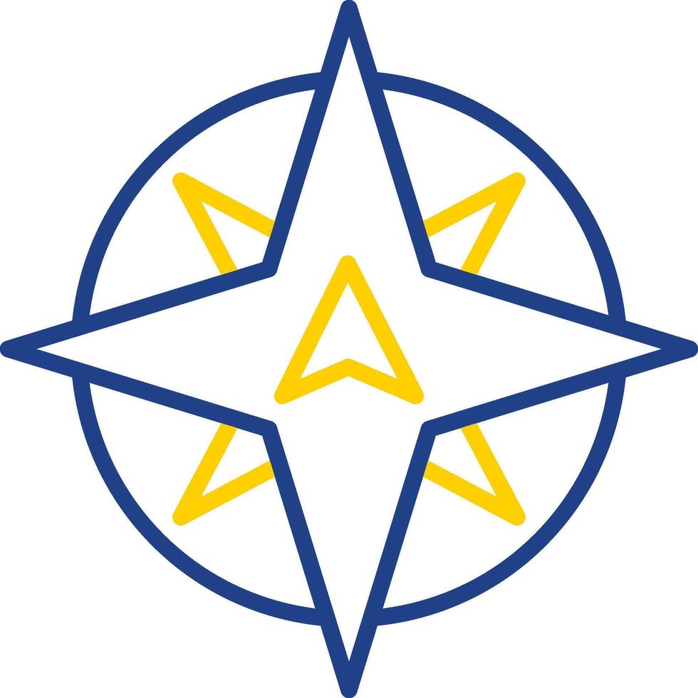 North Line Two Colour Icon Design vector