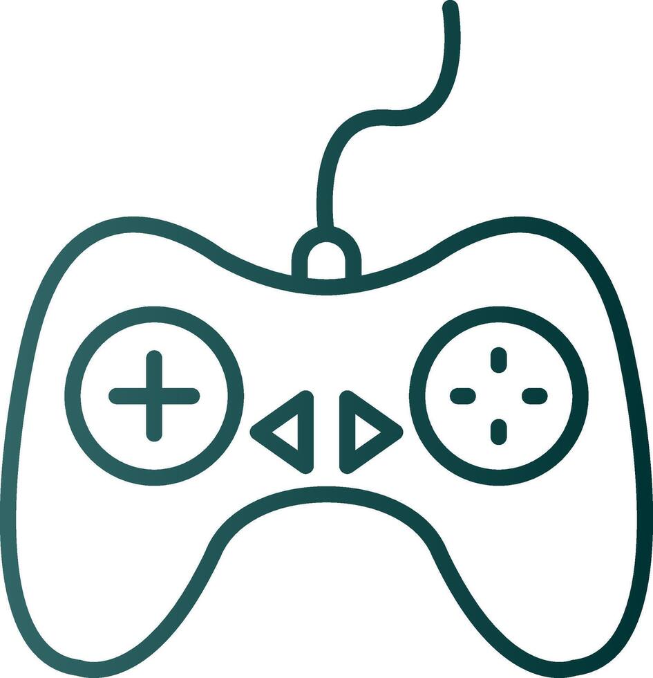 Controller Line Gradient Icon vector