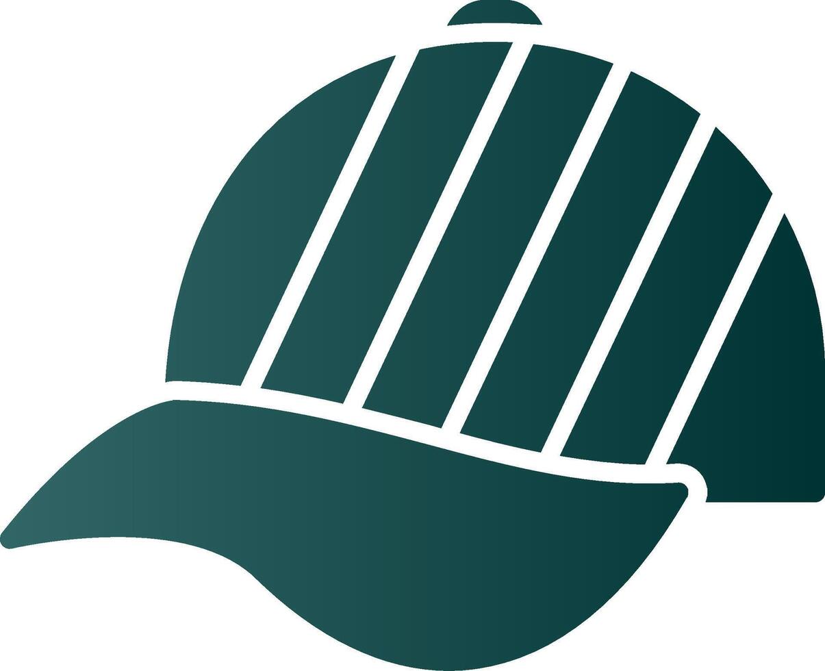 Hat Glyph Gradient Icon vector