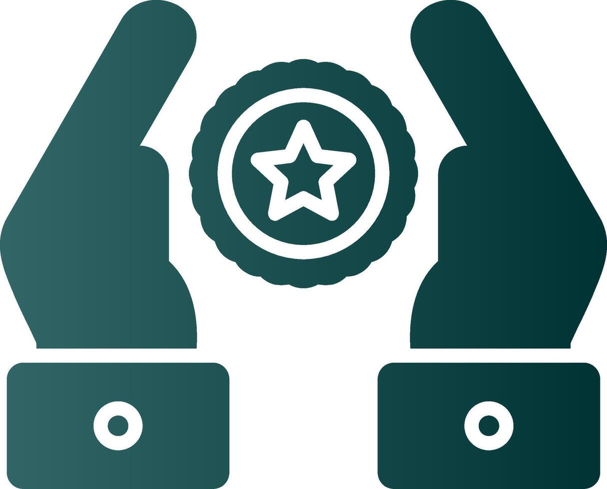 Premium Quality Glyph Gradient Icon vector