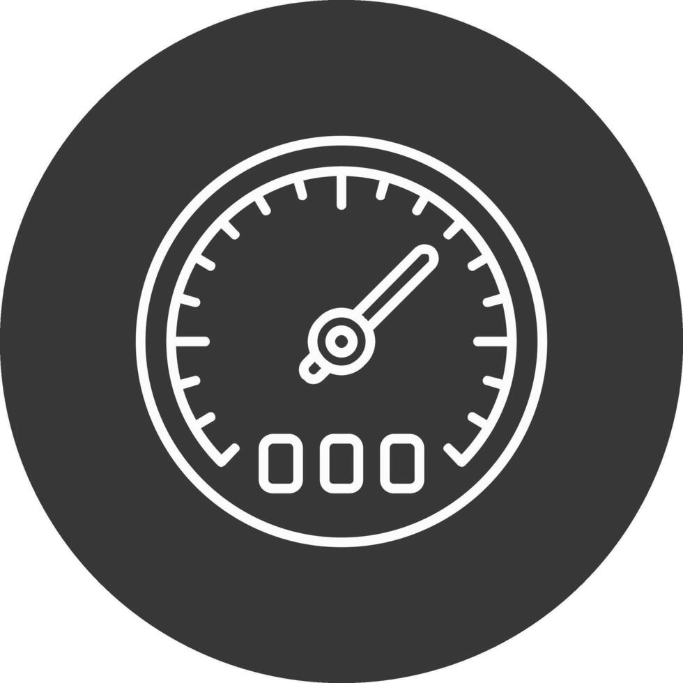 Thermostat Line Inverted Icon Design vector