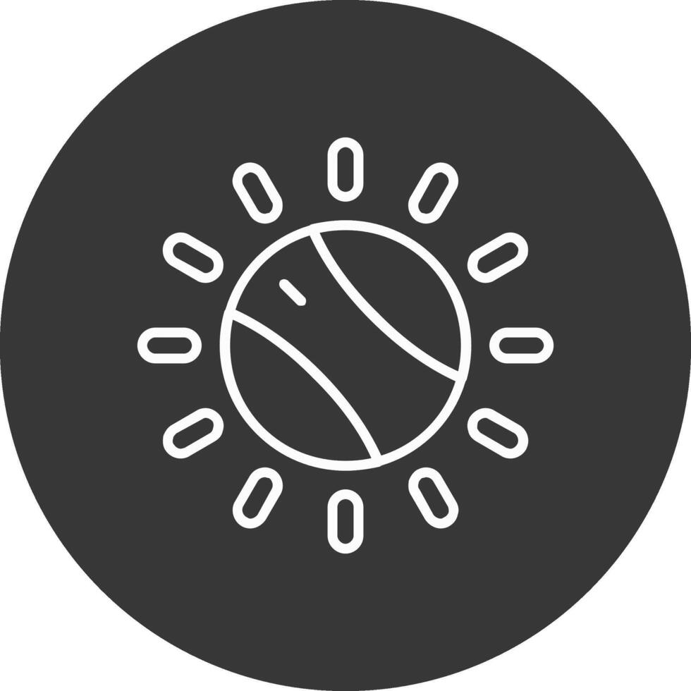 Dial Line Inverted Icon Design vector