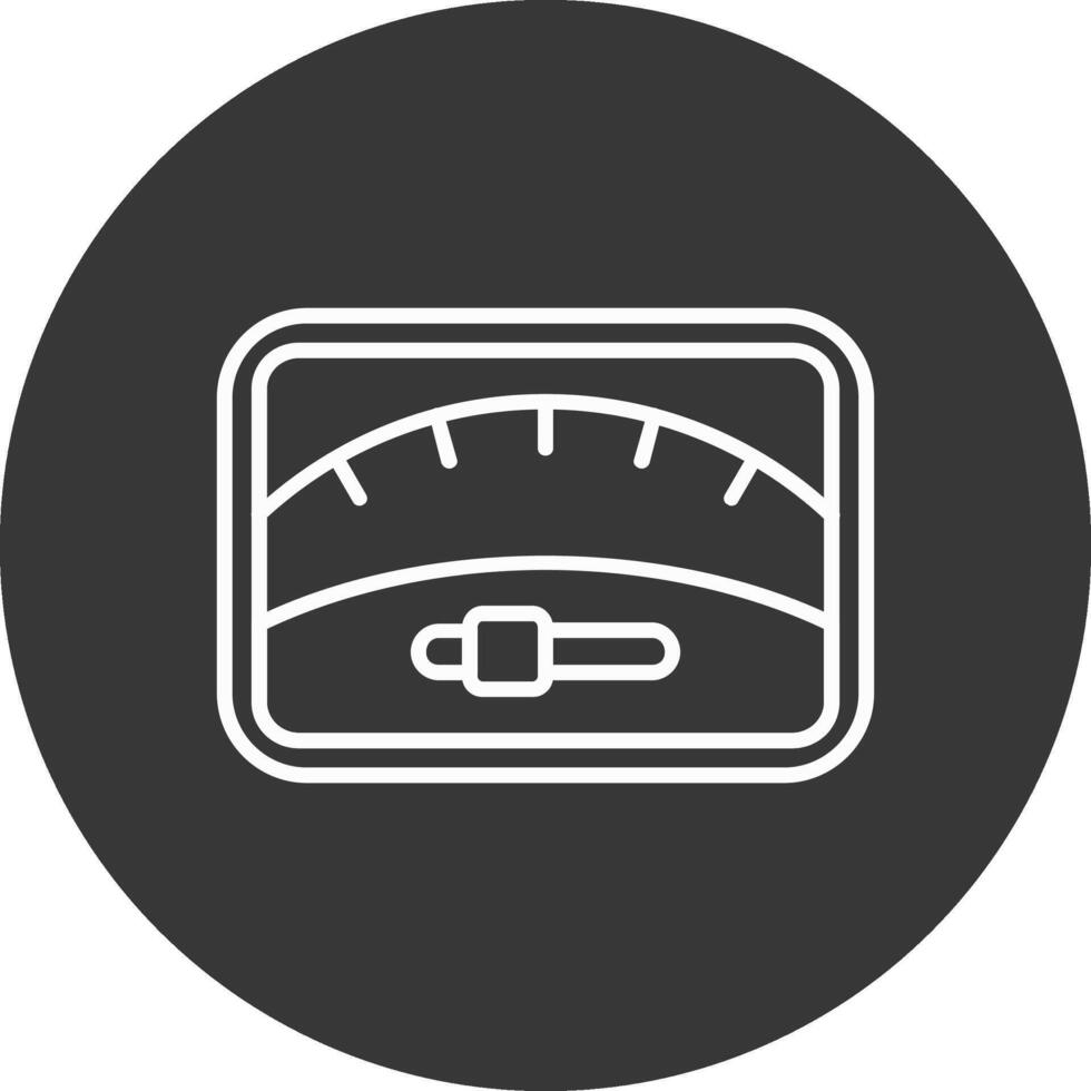 Dial Line Inverted Icon Design vector