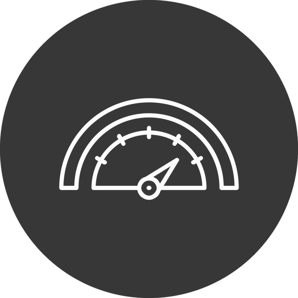 Dial Line Inverted Icon Design vector