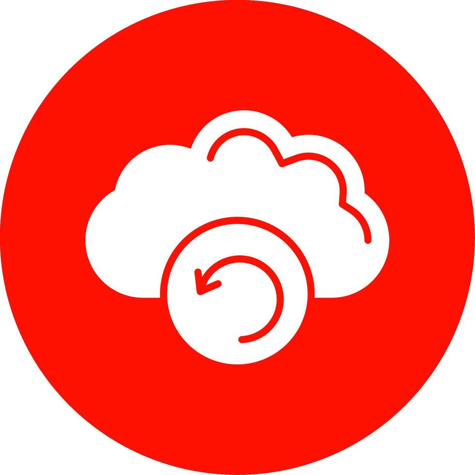 Backup Multi Color Circle Icon vector