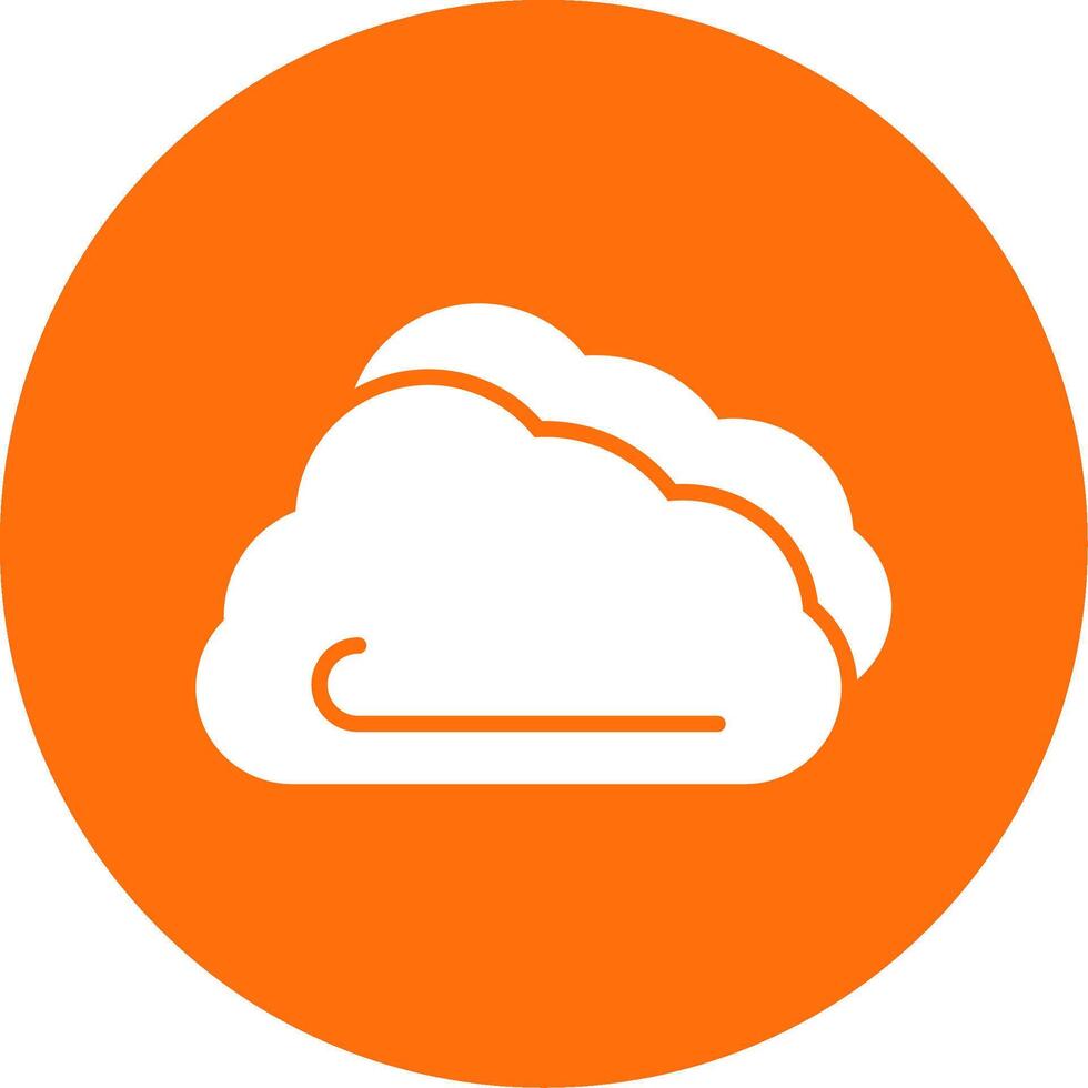 Cloud Multi Color Circle Icon vector