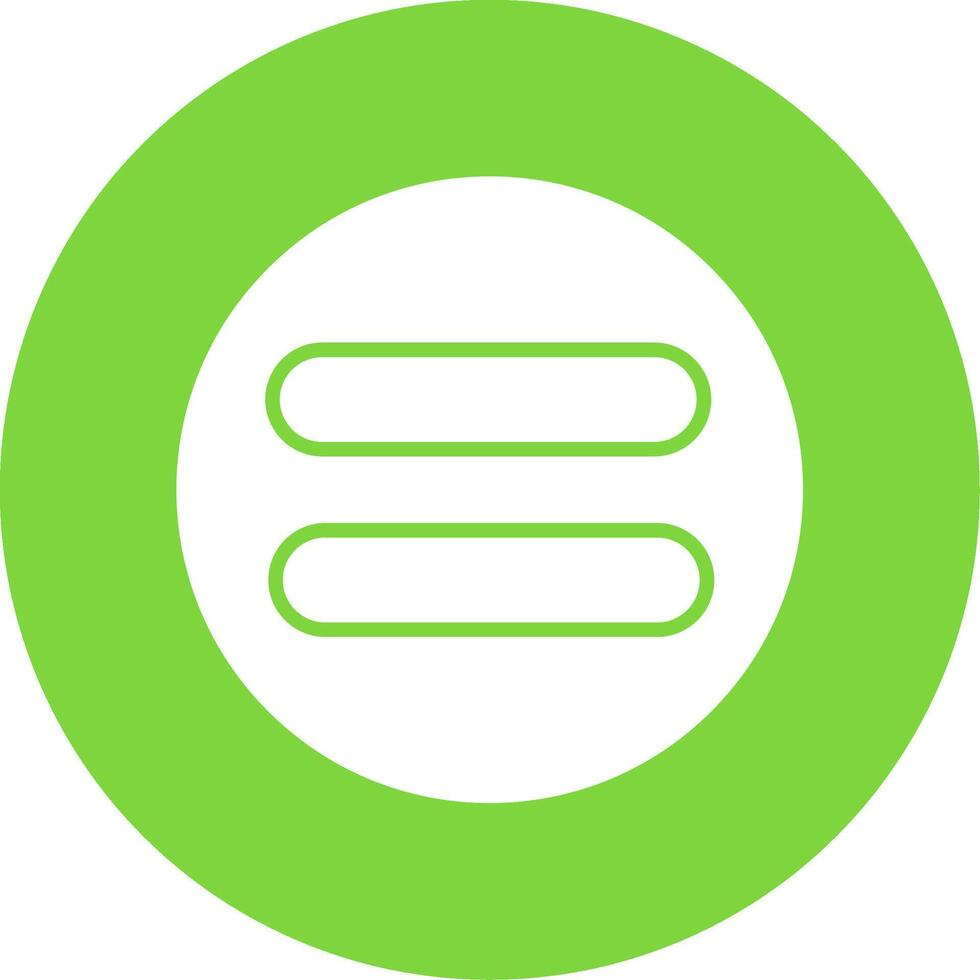 Equal Multi Color Circle Icon vector
