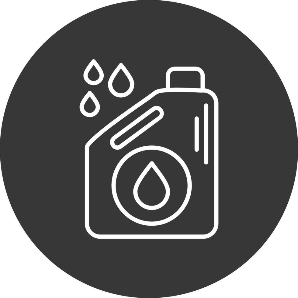 Oil Line Inverted Icon Design vector