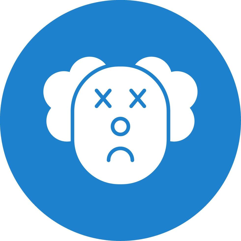 Clown Multi Color Circle Icon vector