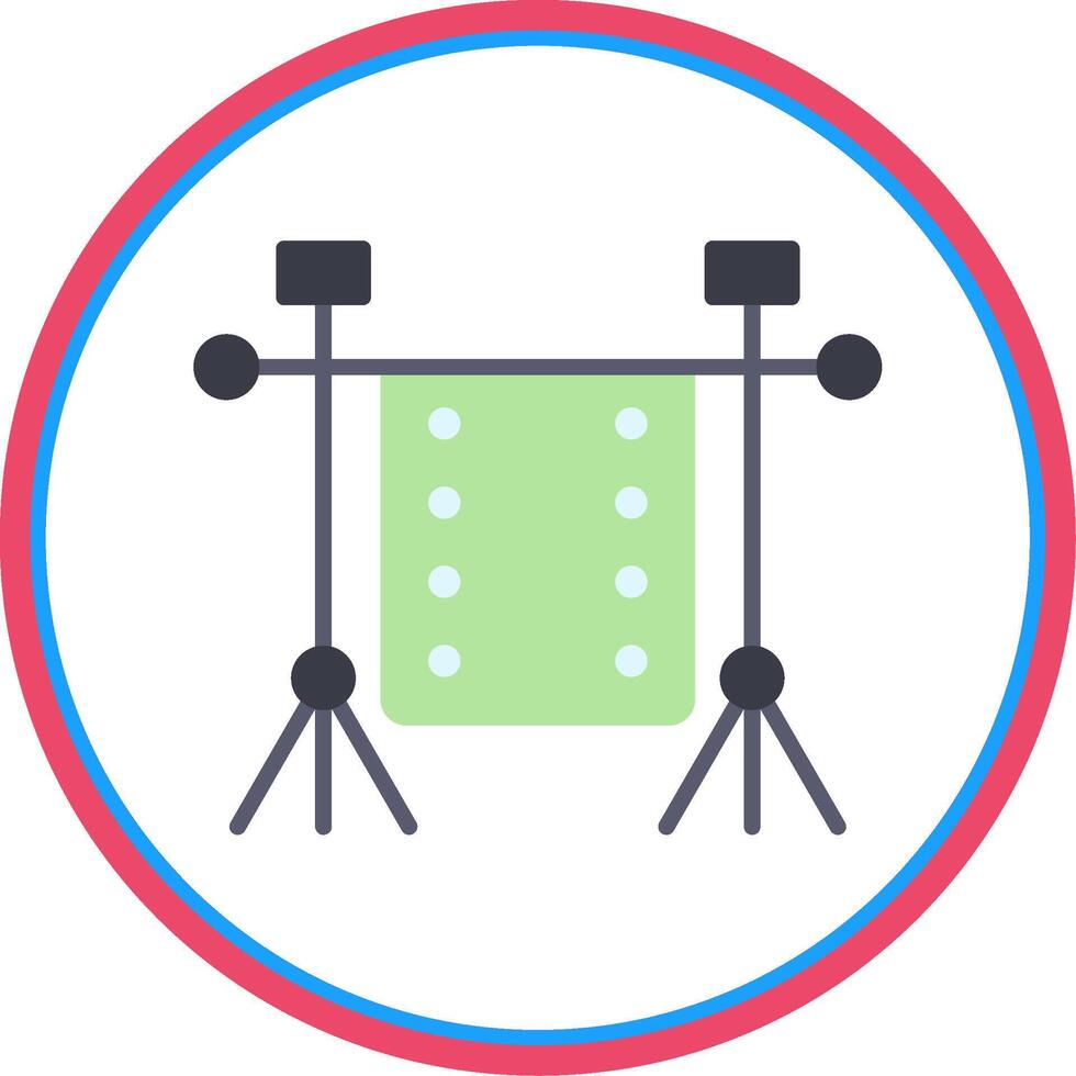 Chroma Flat Circle Icon vector