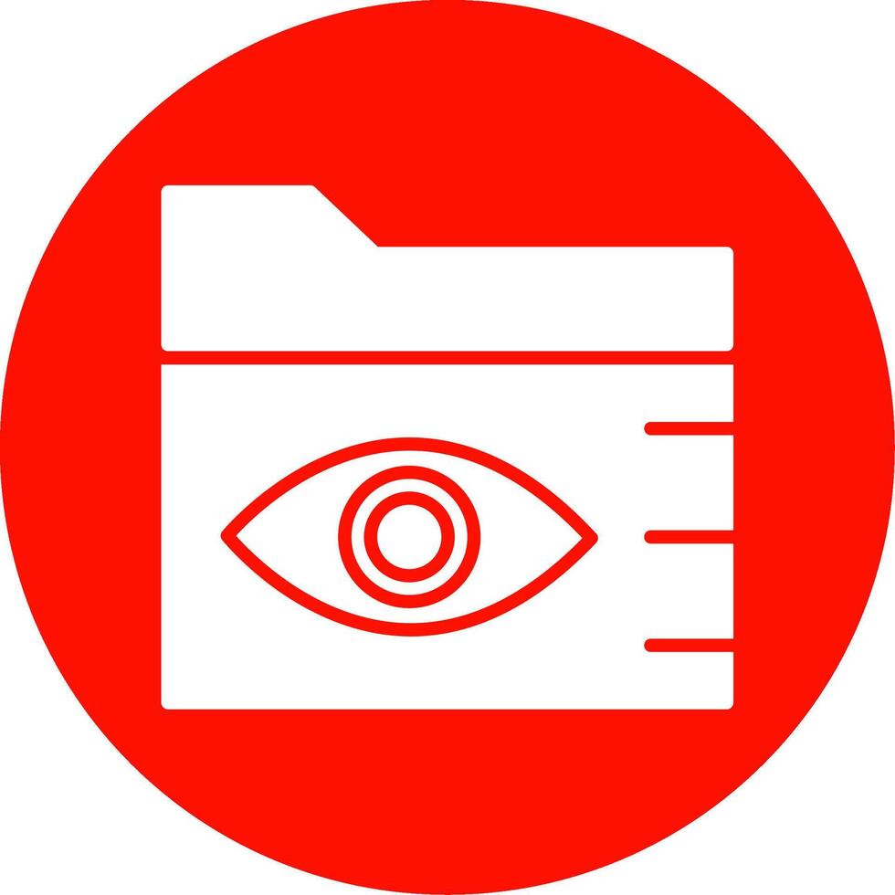 Folder Multi Color Circle Icon vector