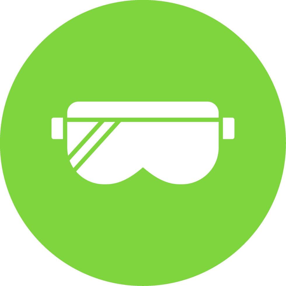 Safety Glasses Multi Color Circle Icon vector