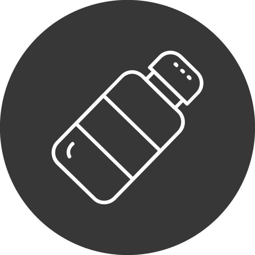 Salt Line Inverted Icon Design vector