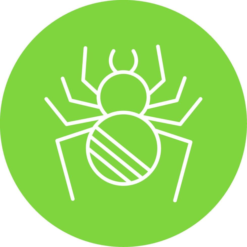 Spider Multi Color Circle Icon vector