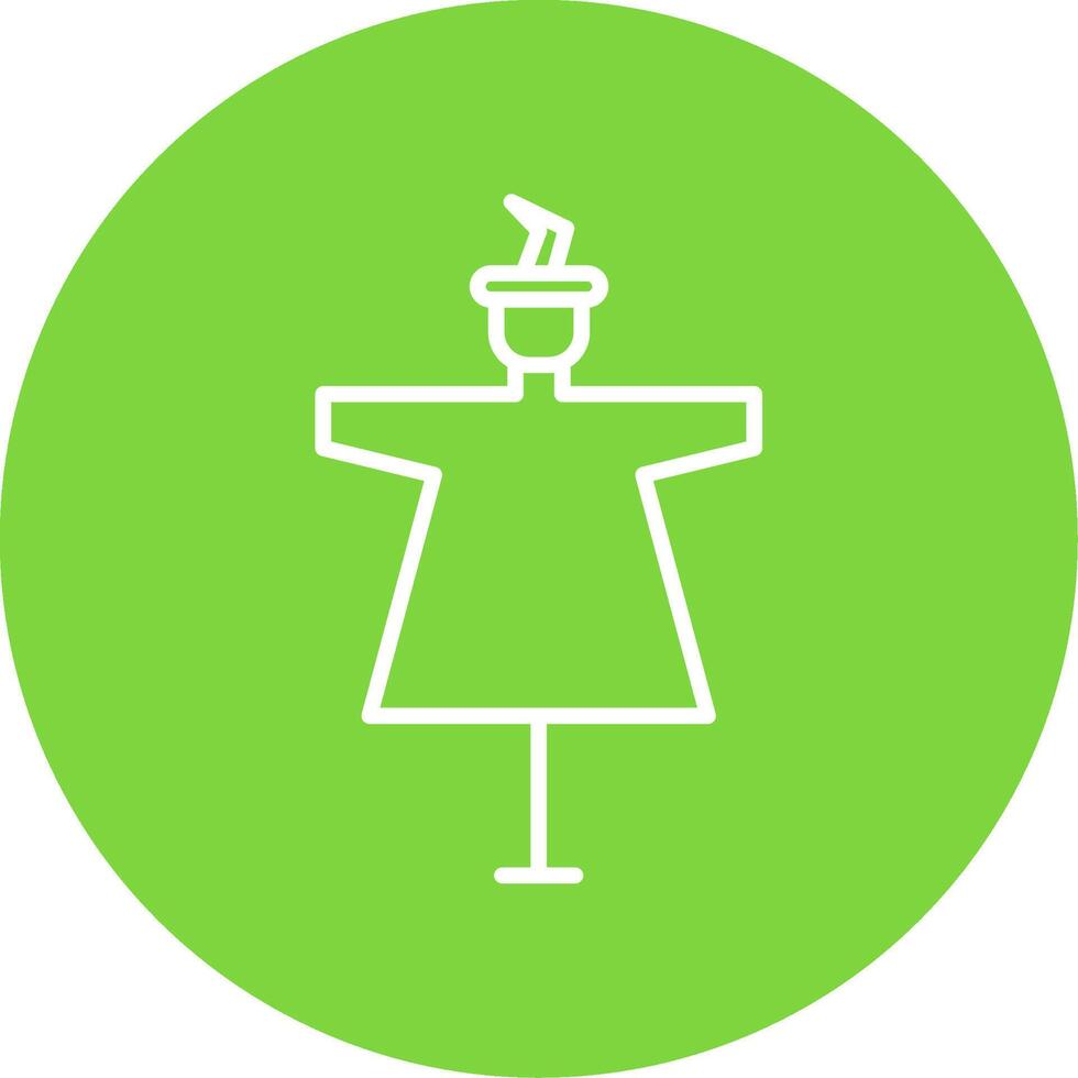 Scarecrow Multi Color Circle Icon vector