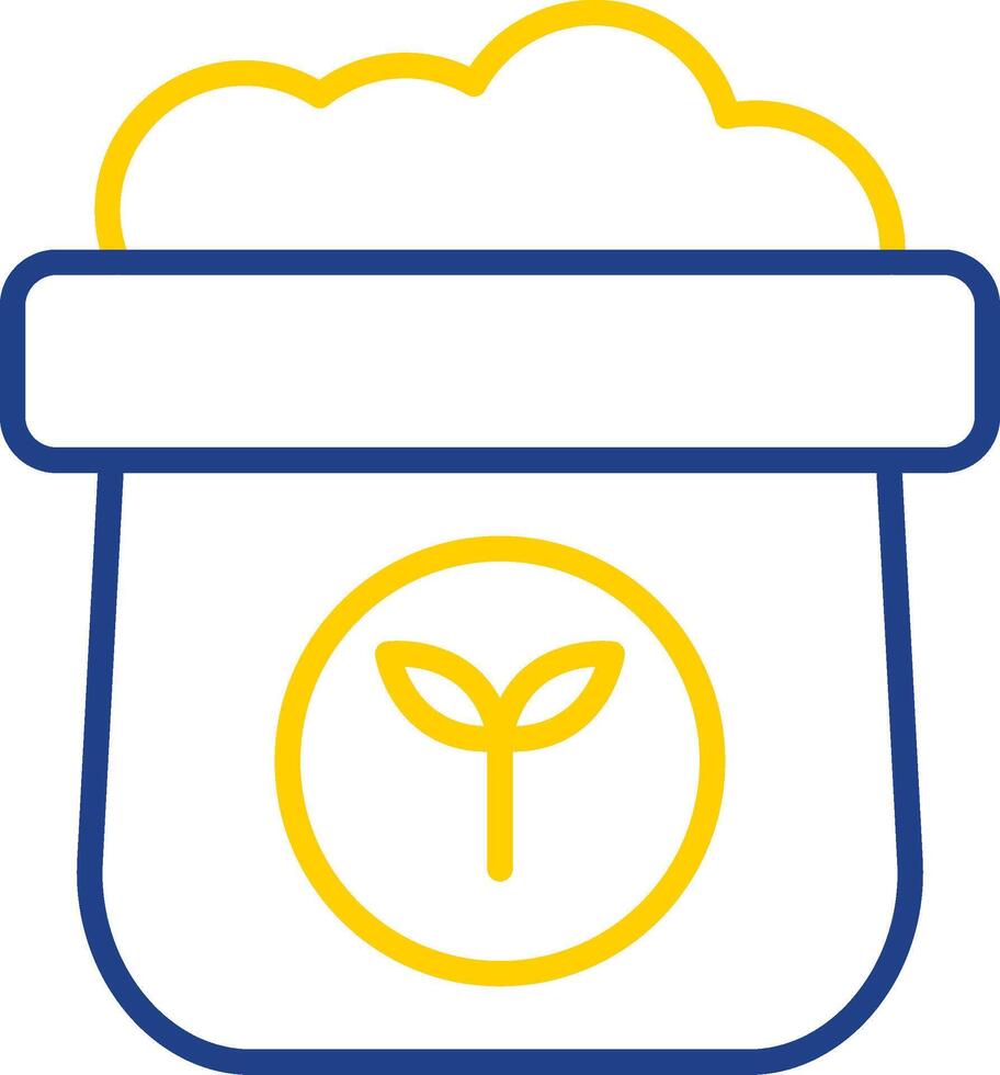 Fertilizer Line Two Colour Icon Design vector