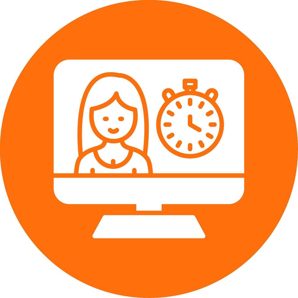 Timer Multi Color Circle Icon vector