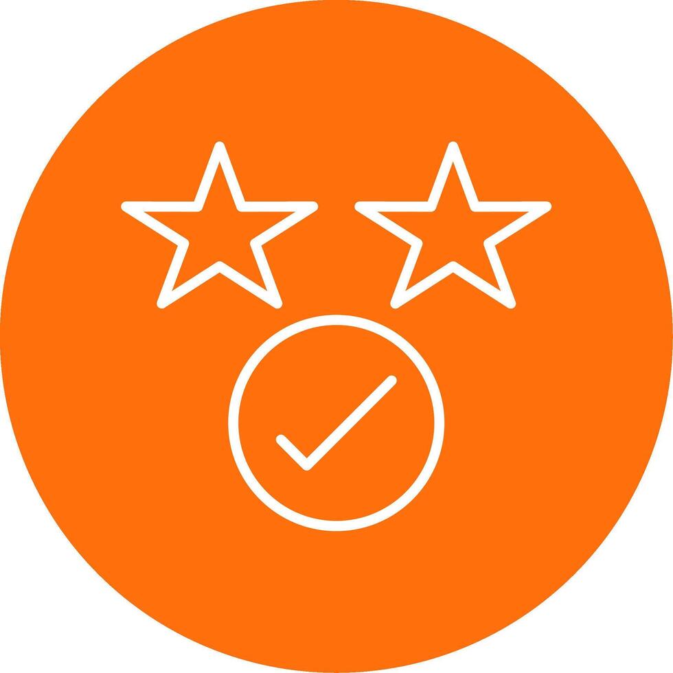 Rating Multi Color Circle Icon vector