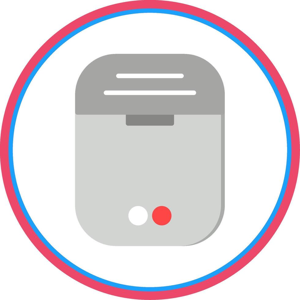 Earbuds Flat Circle Icon vector