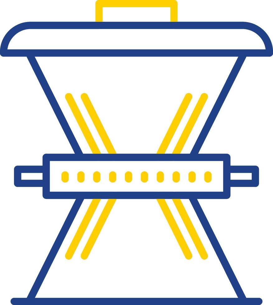 Waste Reduction Line Two Colour Icon Design vector