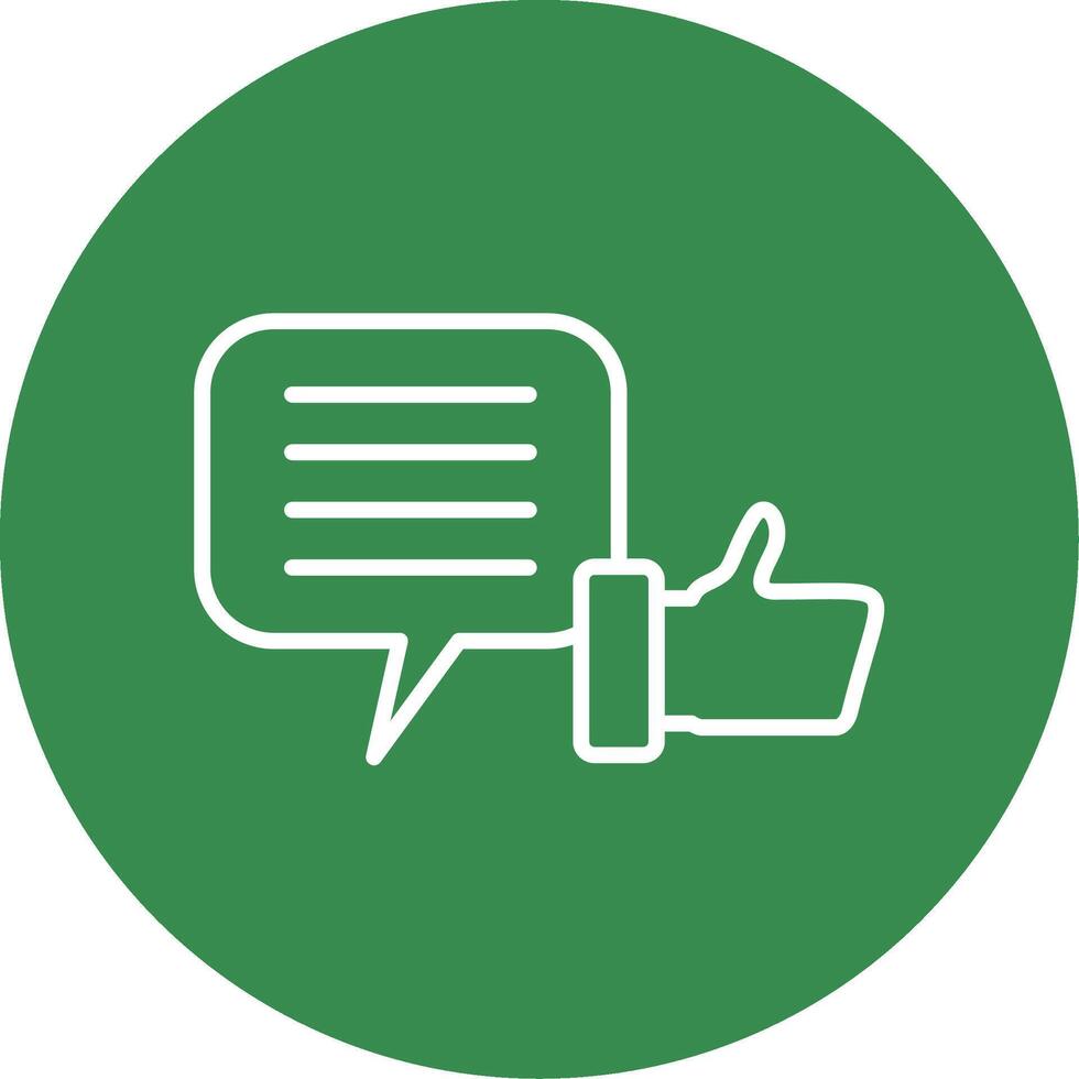 Feed Back Multi Color Circle Icon vector