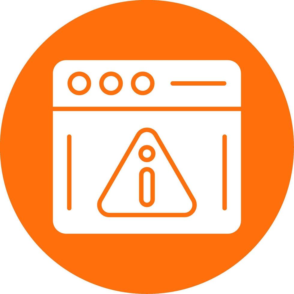 Warning Multi Color Circle Icon vector