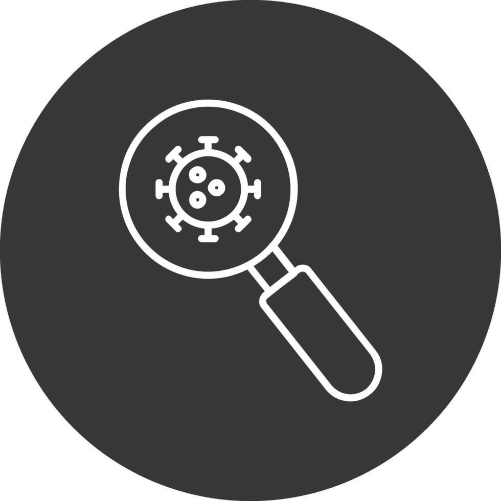 Detection Line Inverted Icon Design vector